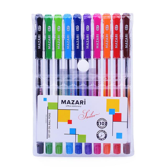 Фото к товару Набор ручек шариковых "Sail", 10 цв.(ассорти), серия Smart Ink, чернила на масляной основе (Индия), Набор ручек шариковых "Sail", 10 цв.(ассорти), серия Smart Ink, чернила на масляной основе (Индия),