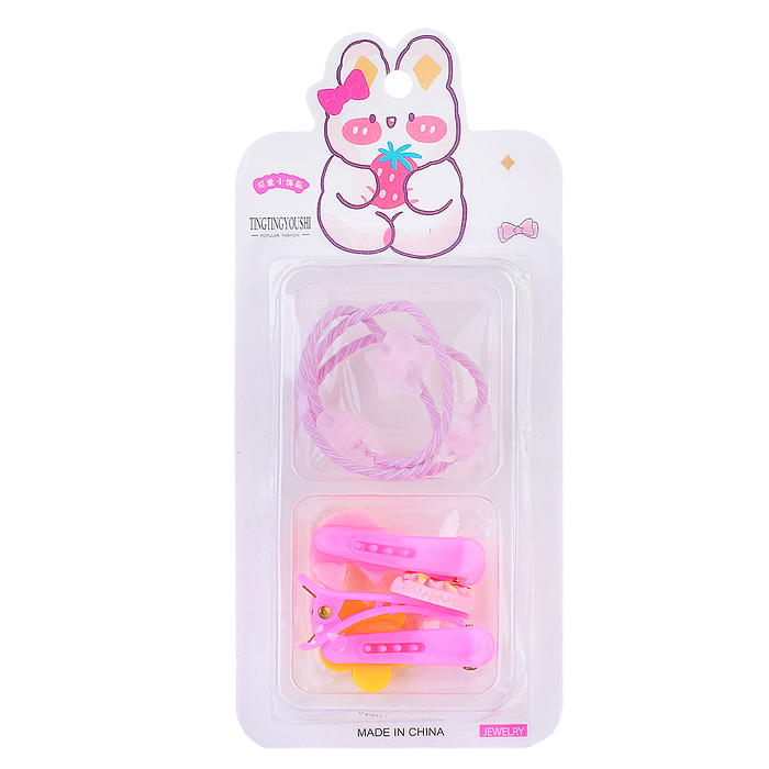 Фото к товару Набор заколок и резинок 00-3245 для волос "Нежность" Набор заколок и резинок 00-3245 для волос "Нежность"