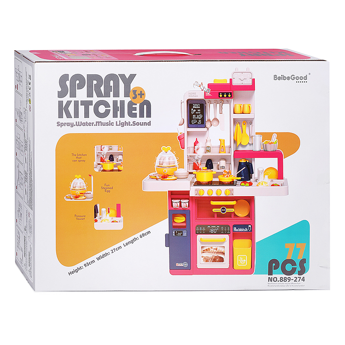 Фото к товару Игровой набор кухня 889-274 "Маленький повар" (свет, звук, пар) в коробке Игровой набор кухня 889-274 "Маленький повар" (свет, звук, пар) в коробке
