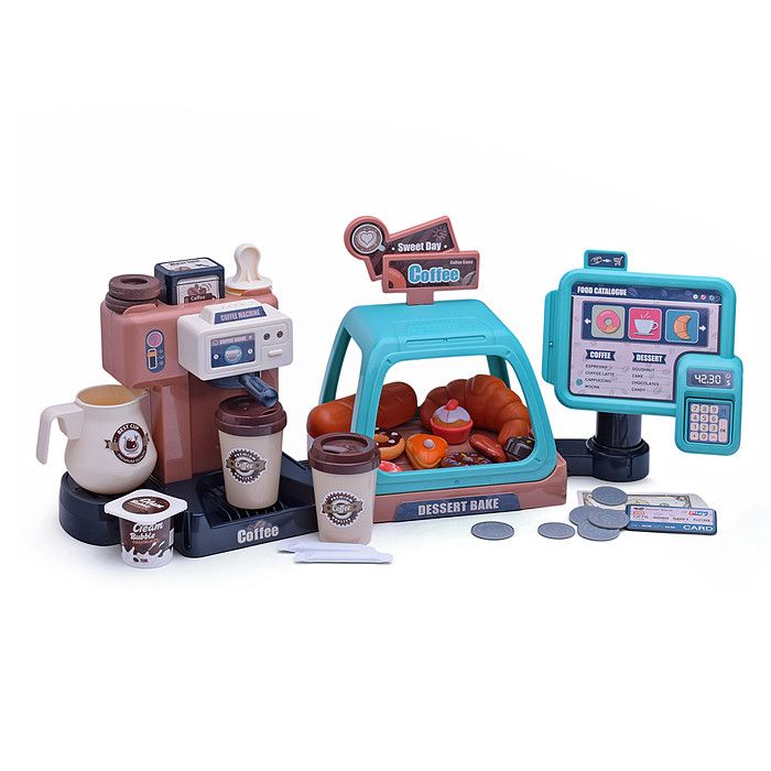 Игровой набор супермаркет 668-94 "Кофейня №2" (41 предмет) в коробке