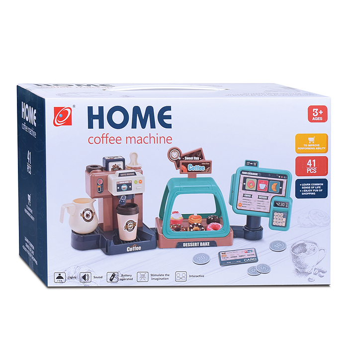 Игровой набор супермаркет 668-94 "Кофейня №2" (41 предмет) в коробке