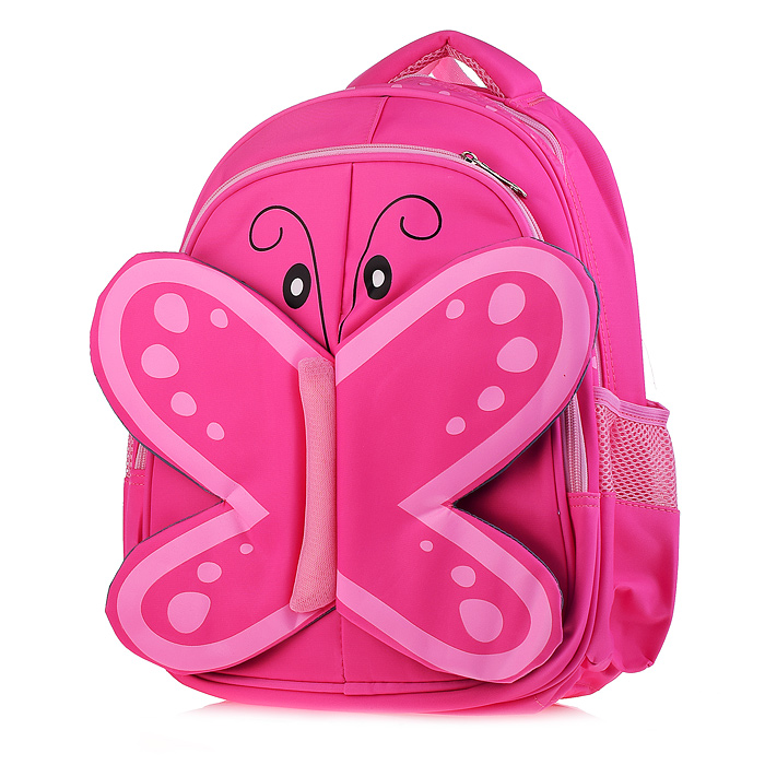 Рюкзак  BUTTERFLY, 35х28х17см, 2 отделения, 2 кармана, уплотненная спинка, ассорти 5 цвето