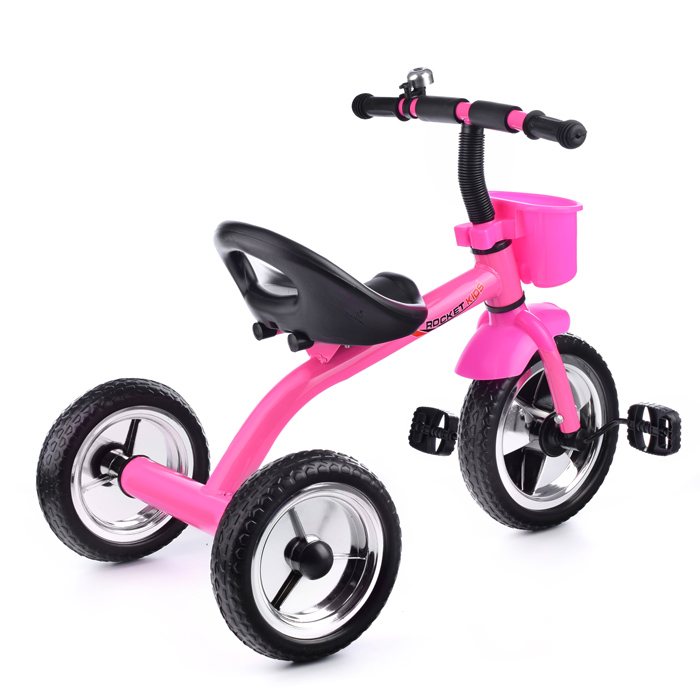 Фото к товару Велосипед XEL-002-3, 3-х колесный, розовый Велосипед XEL-002-3, 3-х колесный, розовый