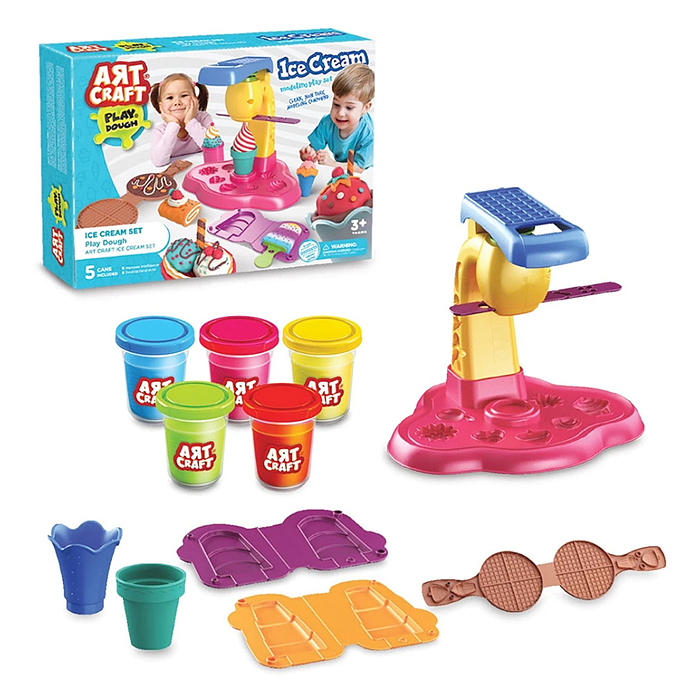 Набор для лепки "Фабрика мороженого" тесто 5х56г. Набор для лепки "Фабрика мороженого" тесто 5х56г.