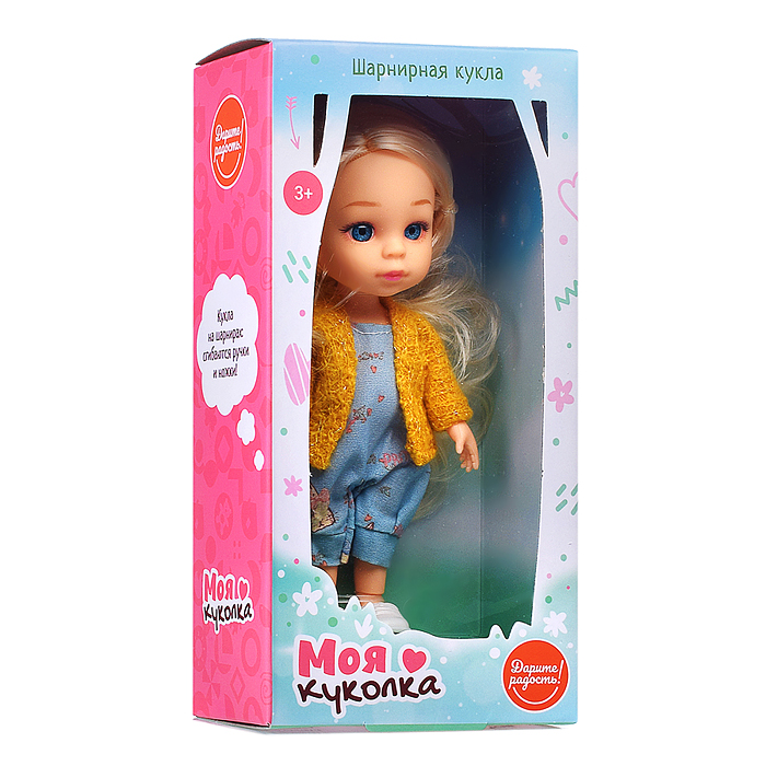 Фото к товару Кукла шарнирная UT0121-1 "Моя куколка" "Амалия" в коробке Кукла шарнирная UT0121-1 "Моя куколка" "Амалия" в коробке