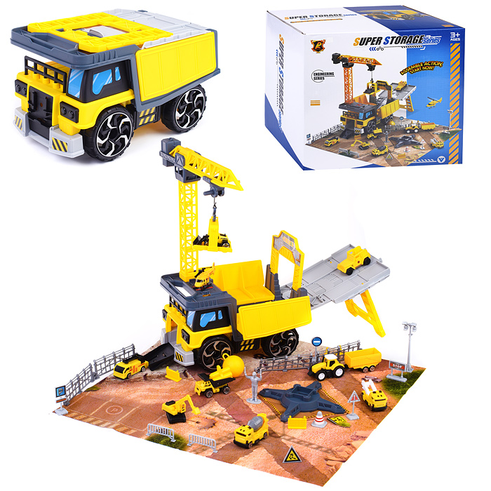 Набор строительной техники P930-A "Застройка" в коробке Набор строительной техники P930-A "Застройка" в коробке