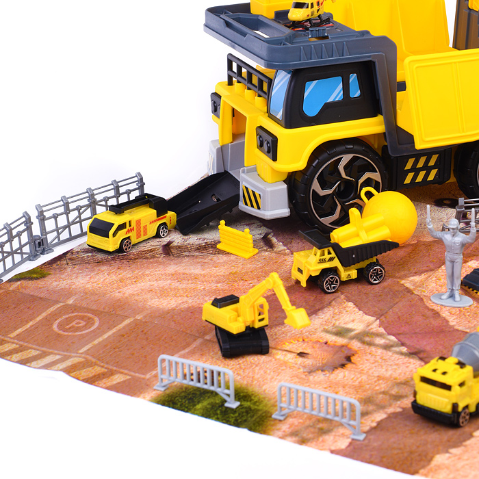 Фото к товару Набор строительной техники P930-A "Застройка" в коробке Набор строительной техники P930-A "Застройка" в коробке