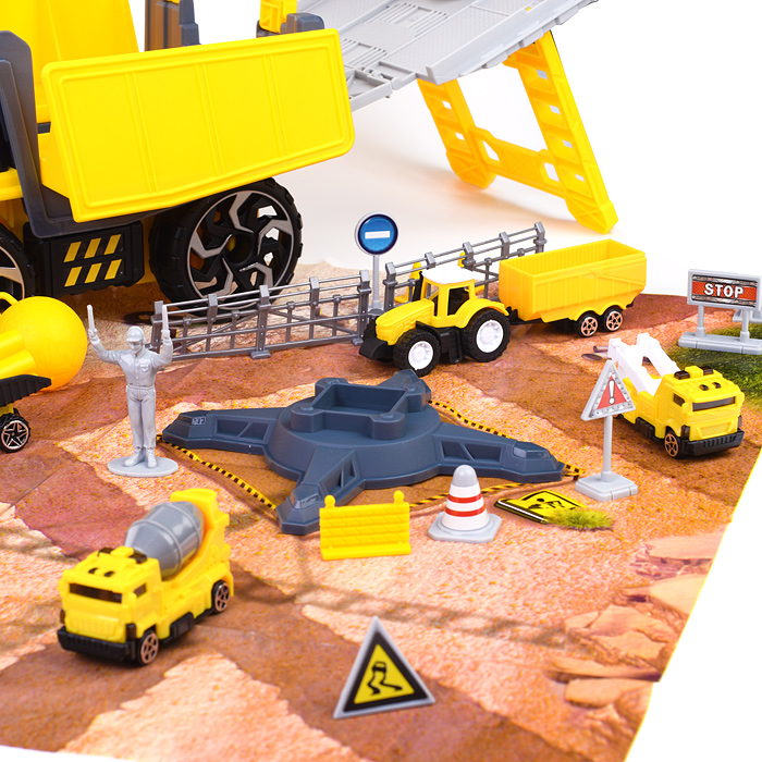 Фото к товару Набор строительной техники P930-A "Застройка" в коробке Набор строительной техники P930-A "Застройка" в коробке