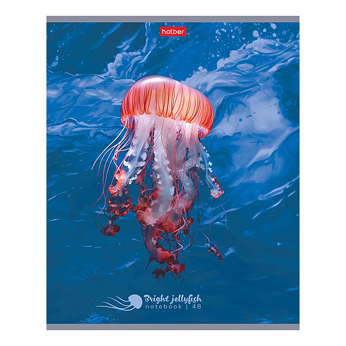 Фото к товару Тетрадь 48л клетка "Яркие медузы" Тетрадь 48л клетка "Яркие медузы"
