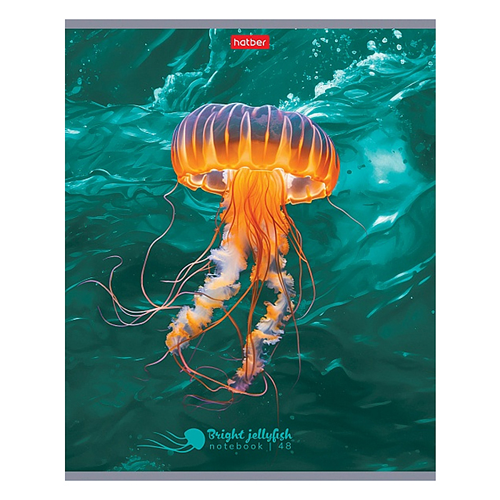 Фото к товару Тетрадь 48л клетка "Яркие медузы" Тетрадь 48л клетка "Яркие медузы"