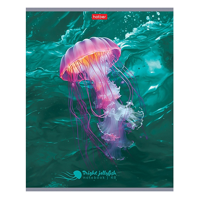 Фото к товару Тетрадь 48л клетка "Яркие медузы" Тетрадь 48л клетка "Яркие медузы"