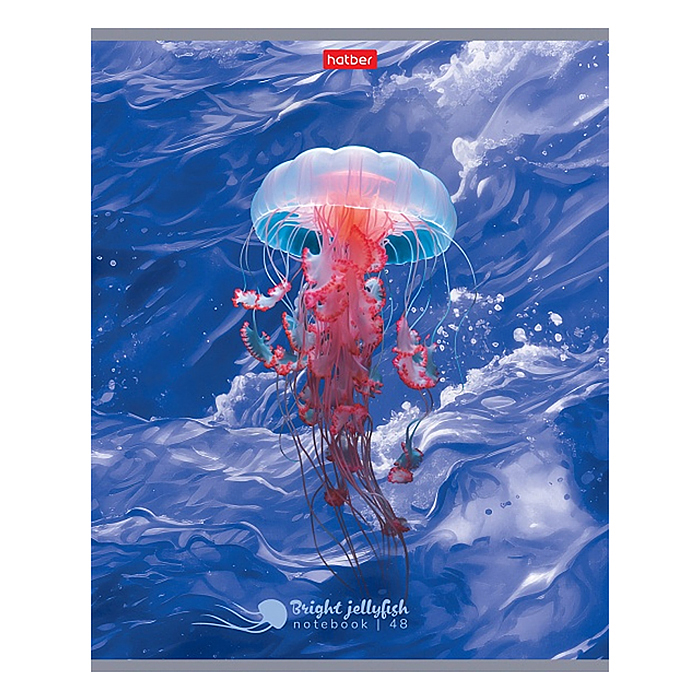 Фото к товару Тетрадь 48л клетка "Яркие медузы" Тетрадь 48л клетка "Яркие медузы"
