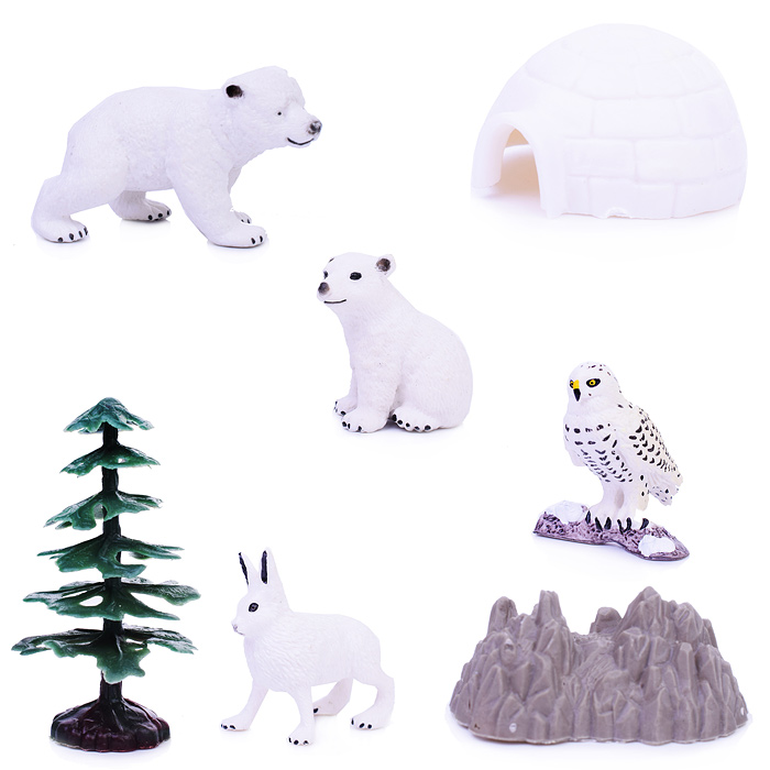 Набор животных KZ956-028E "Лесные жители" в тубусе Набор животных KZ956-028E "Лесные жители" в тубусе