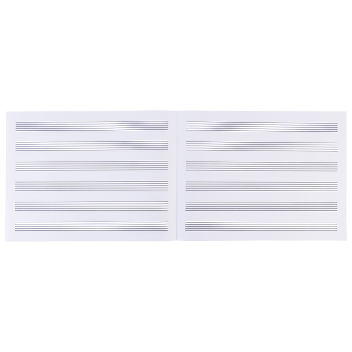 Тетрадь для нот 12 л., "Суперзвезда" горизонталь 