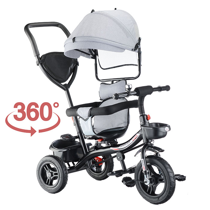 Фото к товару Велосипед 5188FB-3 3-х колесный, серый Велосипед 5188FB-3 3-х колесный, серый