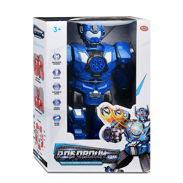 Фото к товару Робот 9898 "Робовоин" р/у, 27MHz, в коробке Робот 9898 "Робовоин" р/у, 27MHz, в коробке