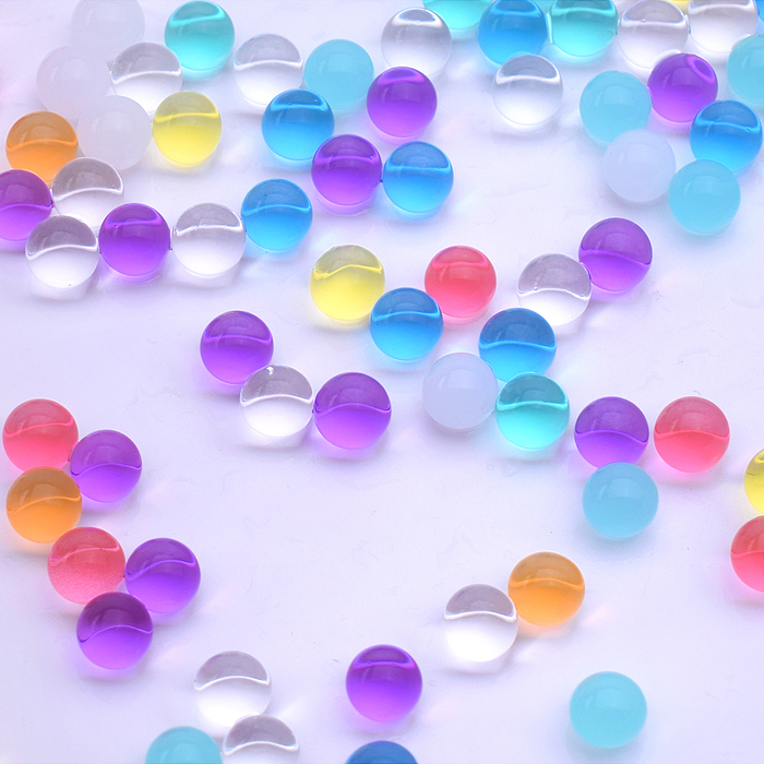 Пули водные 7-10 (гидрогель), цвет микс, 7-8 мм, в бутылке