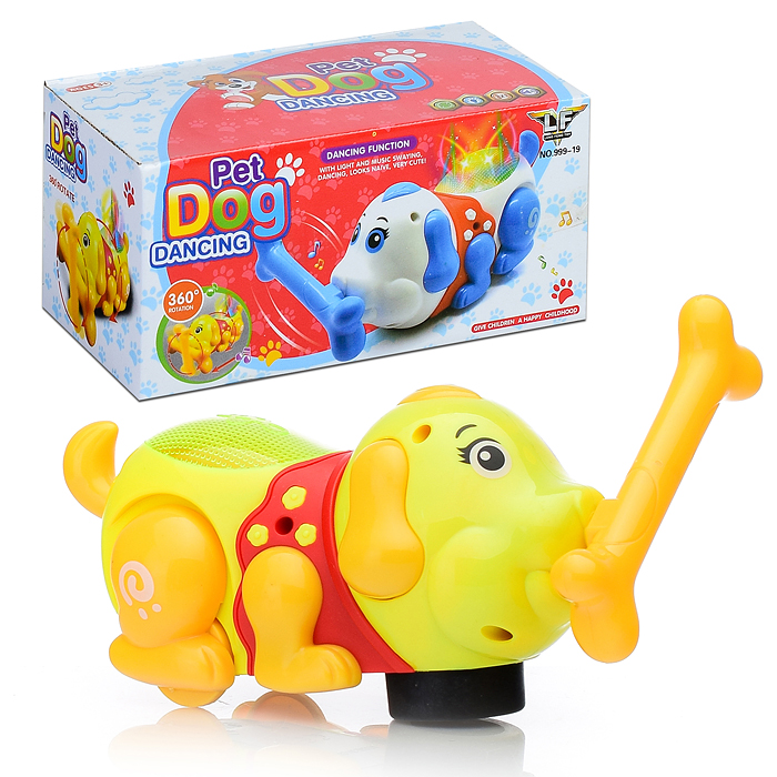 Собачка 999-19 с косточкой (свет, звук) в коробке Собачка 999-19 с косточкой (свет, звук) в коробке