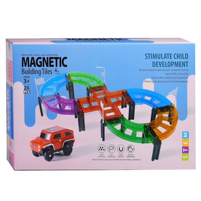 Фото к товару Конструктор- Автотрек G001 (26 дет.) в коробке Конструктор- Автотрек G001 (26 дет.) в коробке