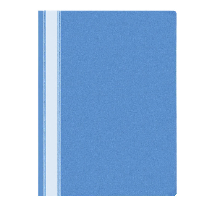 Скоросшиватель пластиковый, А4, 100/120 мкм, голубой