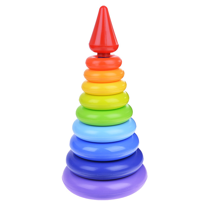 Пирамида "Радуга" (29 см.) в сетке Пирамида "Радуга" (29 см.) в сетке