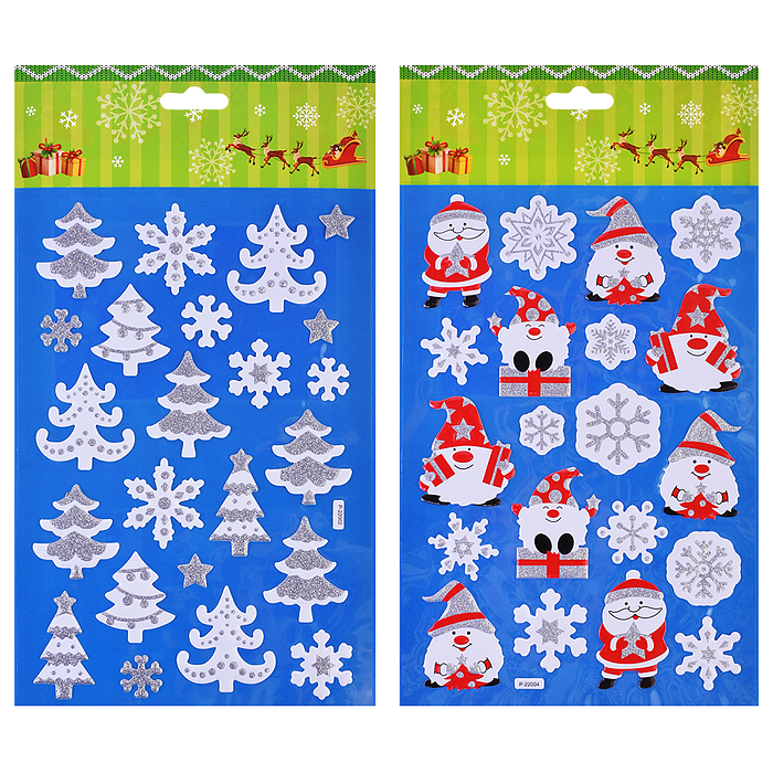 Наклейка для декора S1996 "Зимние забавы" в пакете Наклейка для декора S1996 "Зимние забавы" в пакете