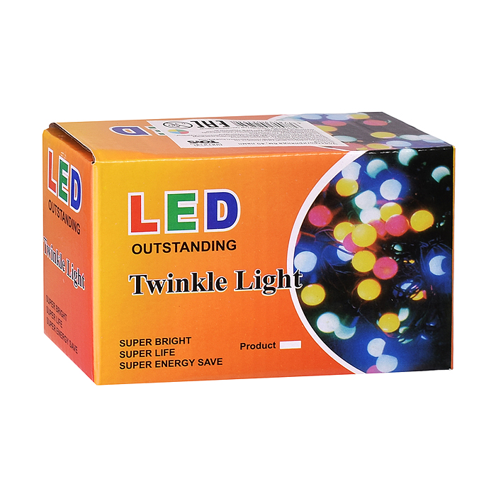 Фото к товару Электрогирлянда "Звёздочки" 6м, 40 ламп, цвет: цветная Электрогирлянда "Звёздочки" 6м, 40 ламп, цвет: цветная