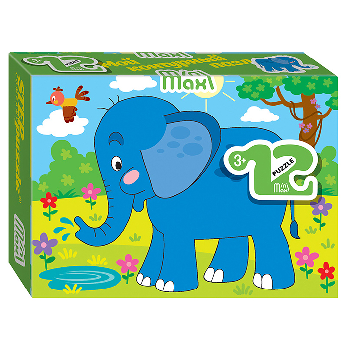 Пазлы 12 "Слоник" (Mini-maxi) Пазлы 12 "Слоник" (Mini-maxi)
