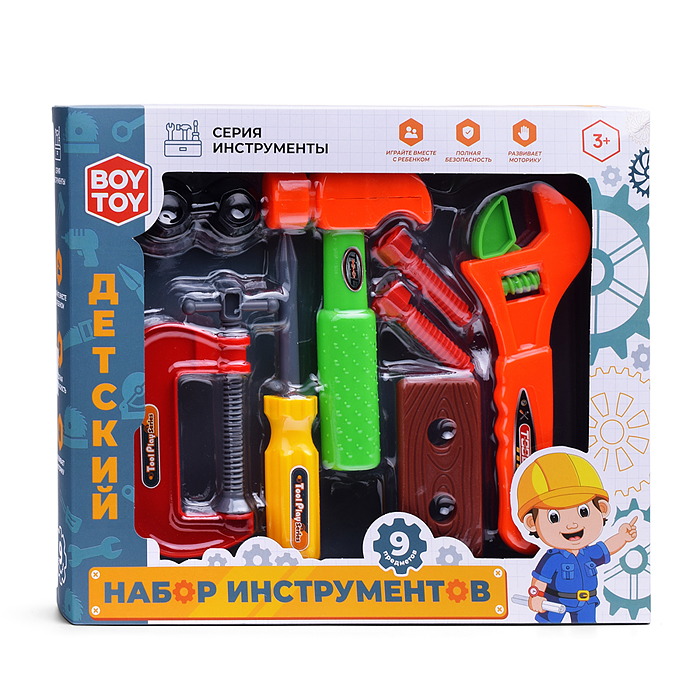 Фото к товару Набор инструментов BT0040-2 "Детский" в коробке Набор инструментов BT0040-2 "Детский" в коробке