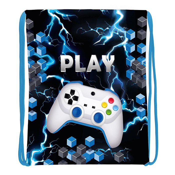 Мешок для обуви "Play" 1 отделение, 350х430мм, петля для подвеса, полиэстер, 210 ден