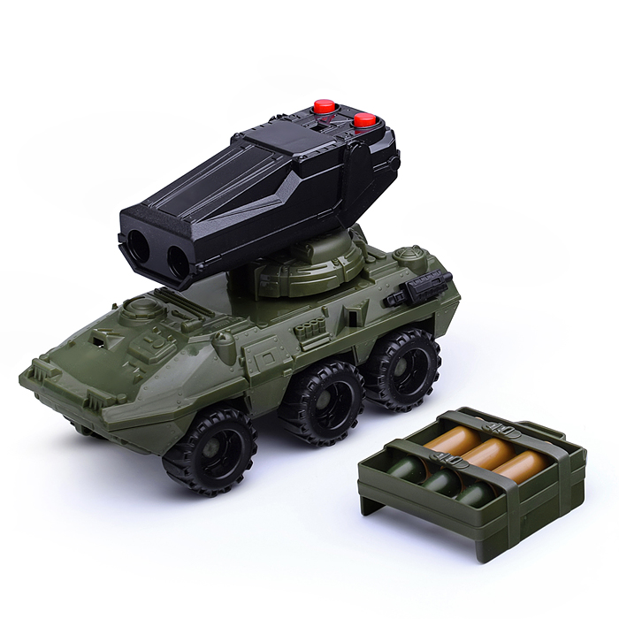 Фото к товару БТР "НП-02" с ракетной установкой и боеприпасами БТР "НП-02" с ракетной установкой и боеприпасами