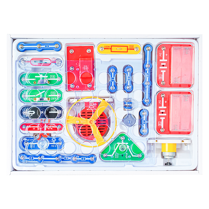 Фото к товару Электронный конструктор "69 схем" Электронный конструктор "69 схем"