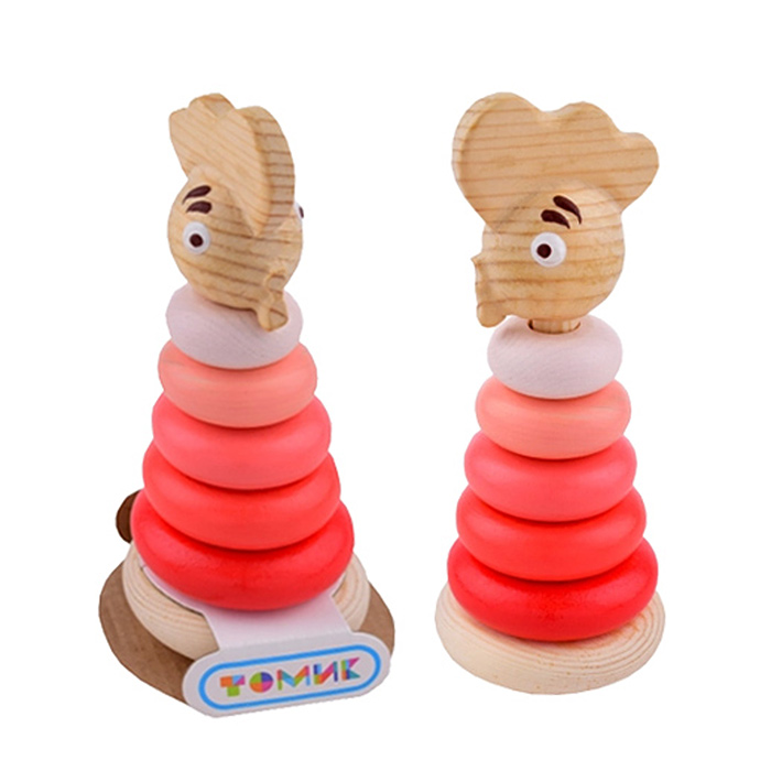 Развивающий набор "Пирамидка" "Петушок" (7 деталей) Развивающий набор "Пирамидка" "Петушок" (7 деталей)