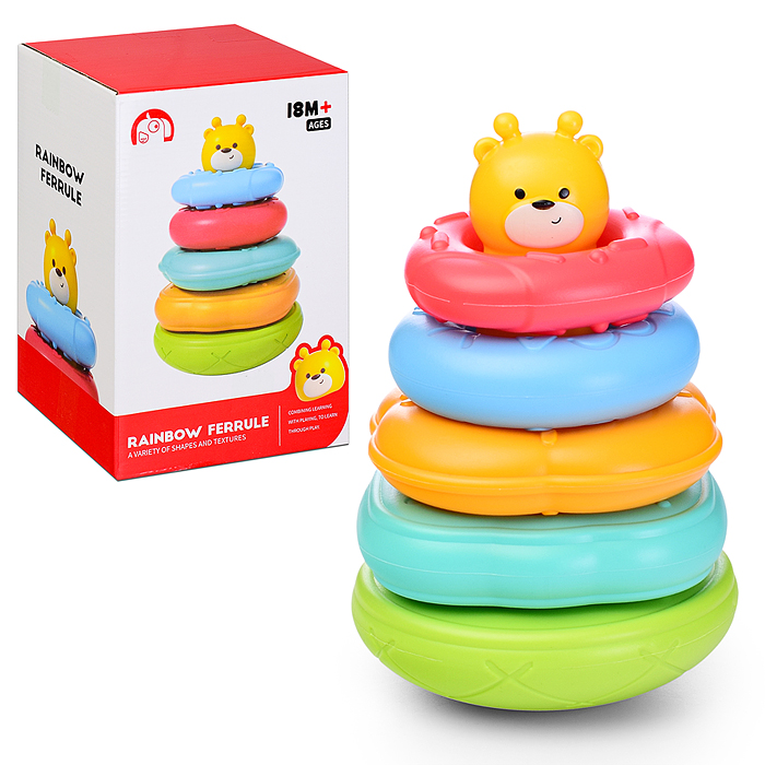 Пирамидка 1688-28 "Жирафик" в коробке Пирамидка 1688-28 "Жирафик" в коробке