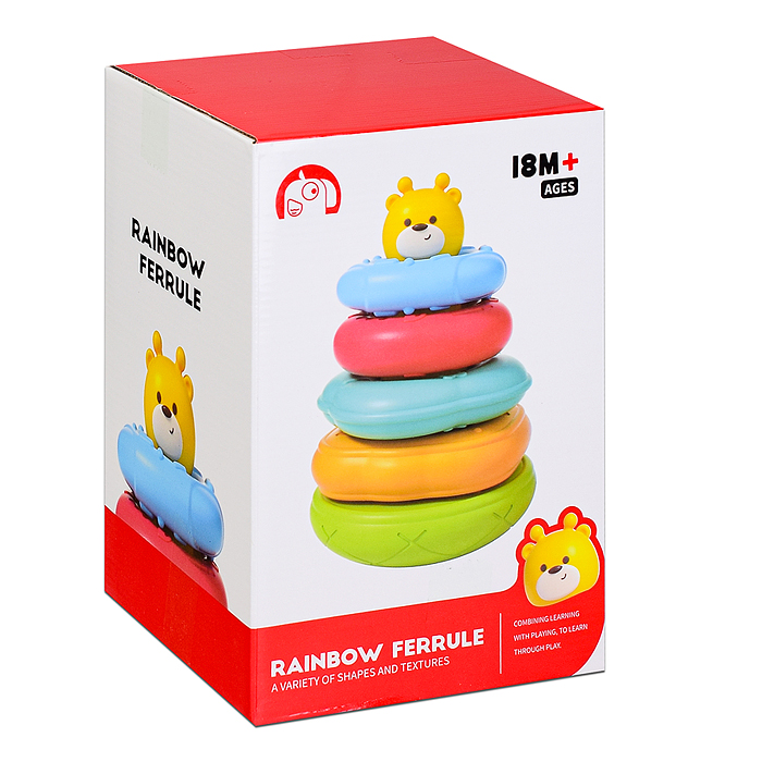 Фото к товару Пирамидка 1688-28 "Жирафик" в коробке Пирамидка 1688-28 "Жирафик" в коробке