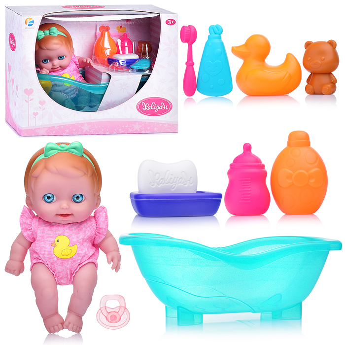 Игровой набор 717A "Пупс в ванной с аксессуарами" в коробке Игровой набор 717A "Пупс в ванной с аксессуарами" в коробке