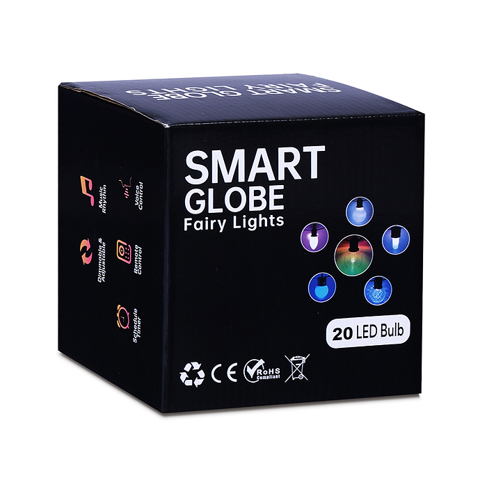 Фото к товару Электрогирлянда S0575 Smart 6 м, 20 ламп, 10 режимов, USB, ИК пульт (цветная) Электрогирлянда S0575 Smart 6 м, 20 ламп, 10 режимов, USB, ИК пульт (цветная)