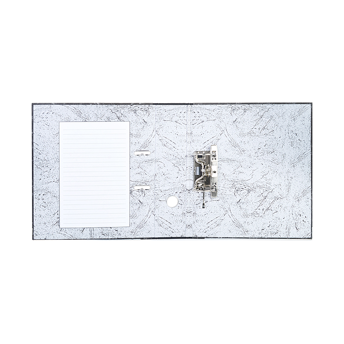 Папка с арочным механизмом "Attomex" A4 75 мм мраморная картонная разобранная, корешок из PVC, навар