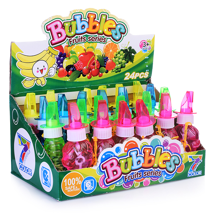 Фото к товару Мыльные пузыри 00-0311 "Фруктовые бутылочки" 50мл. Мыльные пузыри 00-0311 "Фруктовые бутылочки" 50мл.