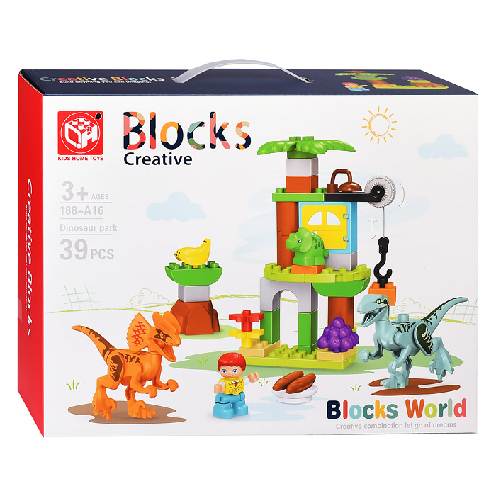 Конструктор 188-A16 "Динопарк" 39 дет. в коробке Конструктор 188-A16 "Динопарк" 39 дет. в коробке