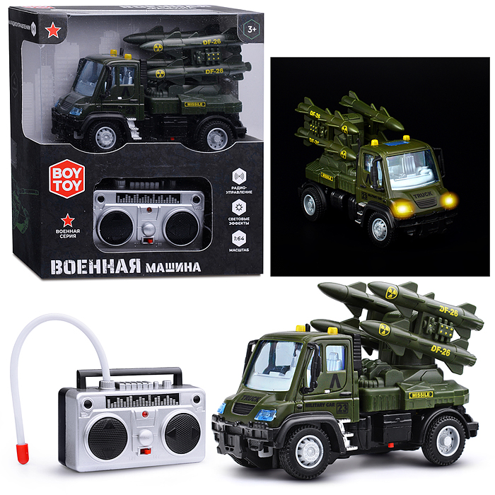 Машина BT0006-1 "Военная. Ракетная установка" р/у, в коробке Машина BT0006-1 "Военная. Ракетная установка" р/у, в коробке