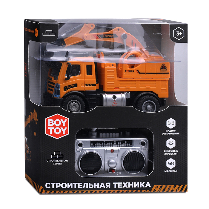 Фото к товару Машина BT0009-1 "Строительная. Экскаватор" р/у, в коробке Машина BT0009-1 "Строительная. Экскаватор" р/у, в коробке