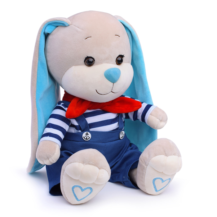 Зайчик Жак Матрос в комбезе, 25 см, 
