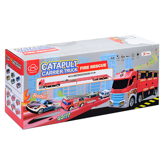 Фото к товару Машина T908A "Трейлер-катапульта" в коробке (красный) Машина T908A "Трейлер-катапульта" в коробке (красный)