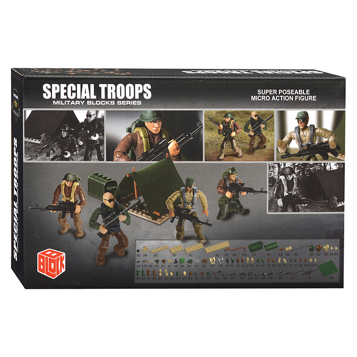 Фото к товару Конструктор XJ-983 "Военный спецназ. Пехотный батальон" в коробке Конструктор XJ-983 "Военный спецназ. Пехотный батальон" в коробке