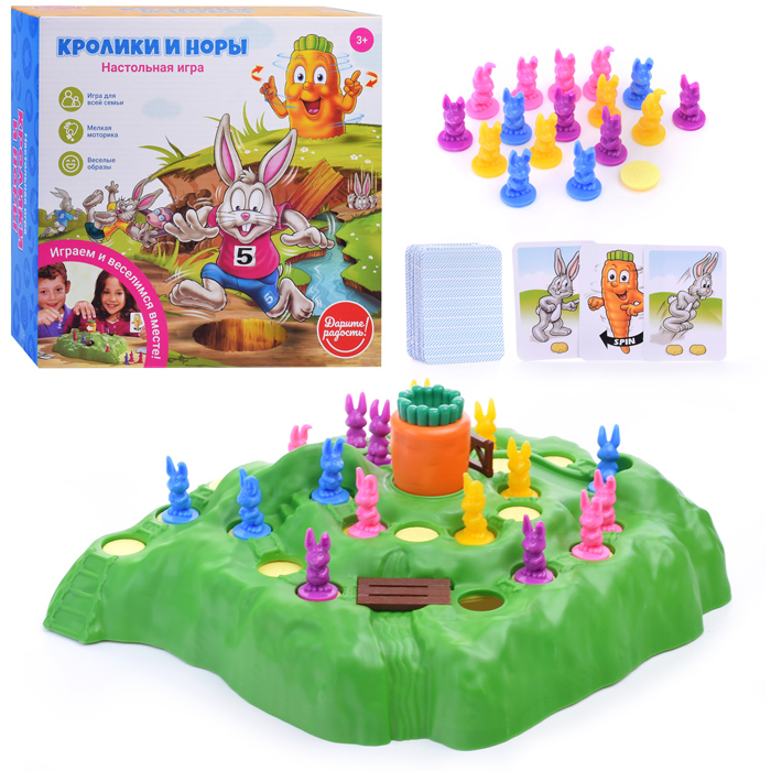 Настольная игра UT0026 "Кролики и норы" Настольная игра UT0026 "Кролики и норы"