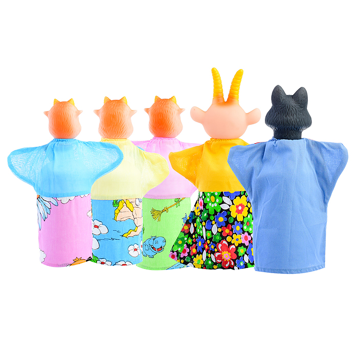 Фото к товару Кукольный театр "Козлята и волк" (5 персонажей) Кукольный театр "Козлята и волк" (5 персонажей)