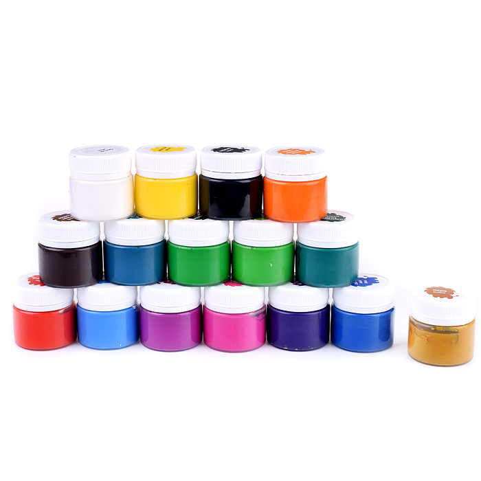  гуашь 16 цв. 20 мл. "Лео" "Ярко" 