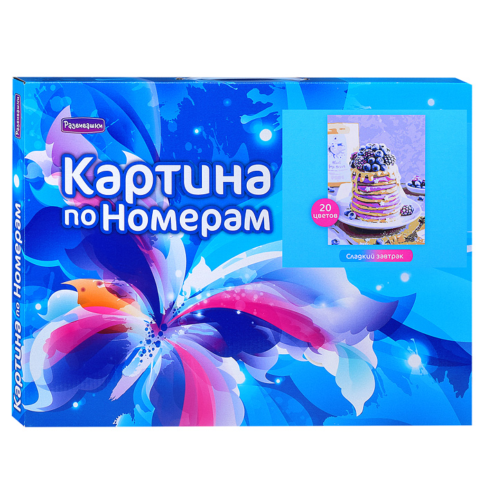 Раскраска на холсте "Сладкий завтрак" 40х30 Раскраска на холсте "Сладкий завтрак" 40х30