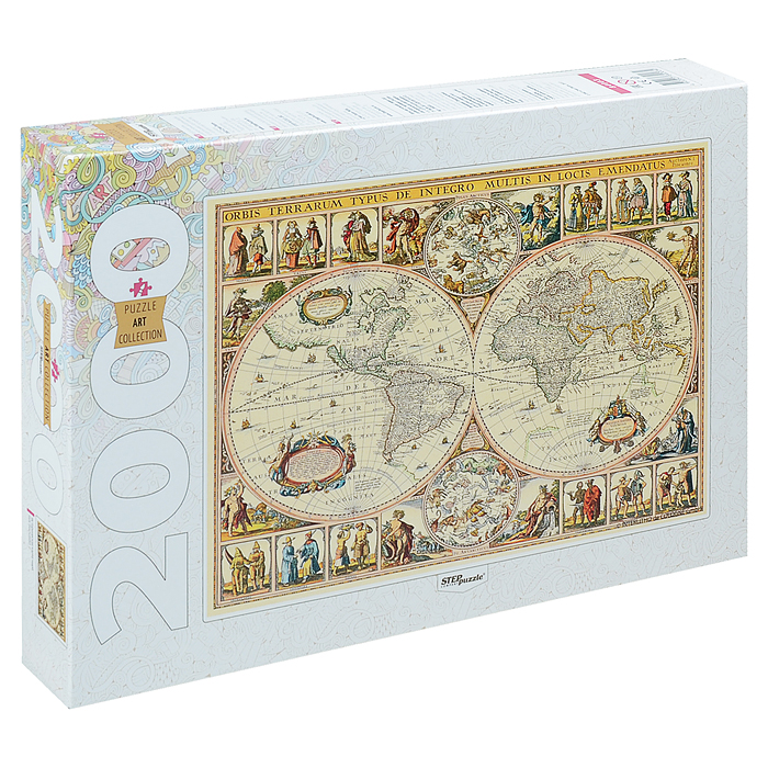 Пазлы 2000 "Историческая карта мира" Пазлы 2000 "Историческая карта мира"